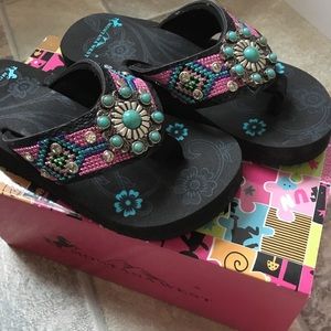 🆕 Montana West toddler girls flip flops